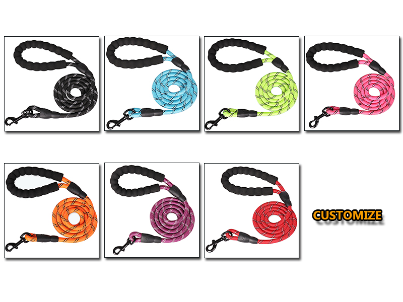 Nylon Dog Leash With Comfortable Padded Handle And Highly Reflective Threads manufacturers From China | Roadreign 14