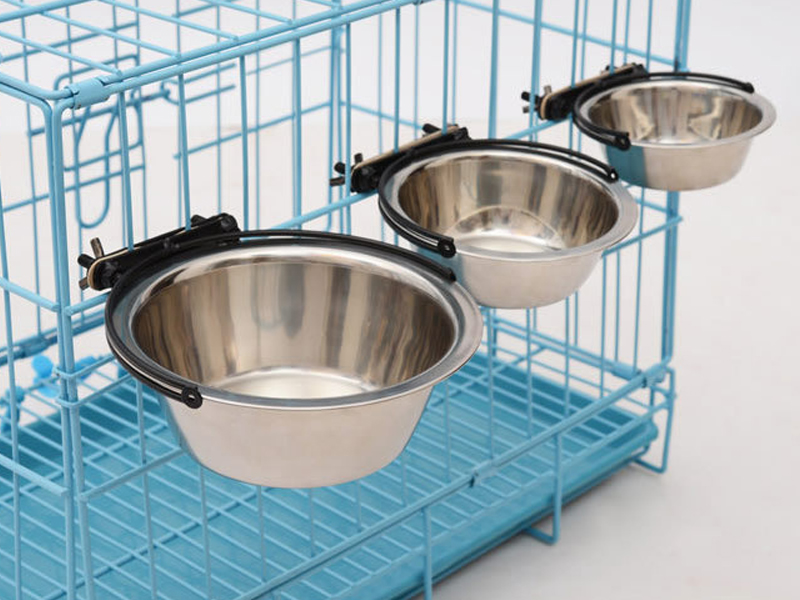 Gamelles suspendues personnalisées pour chiens, en acier inoxydable, pour animaux de compagnie en cage, fabriquées en Chine | Roadreign 11