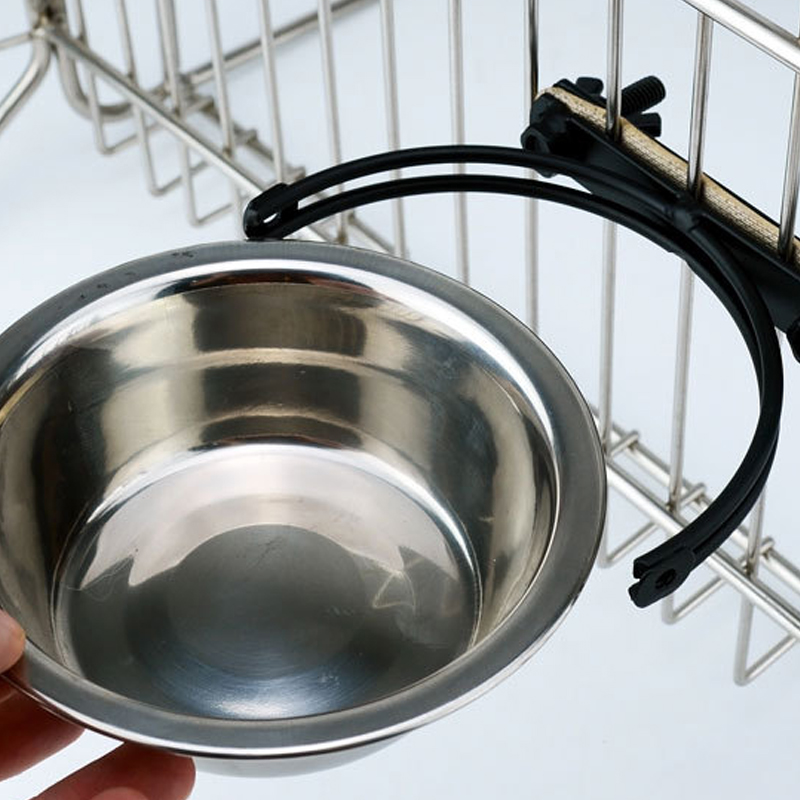 Gamelles suspendues personnalisées pour chiens, en acier inoxydable, pour animaux de compagnie en cage, fabriquées en Chine | Roadreign 9