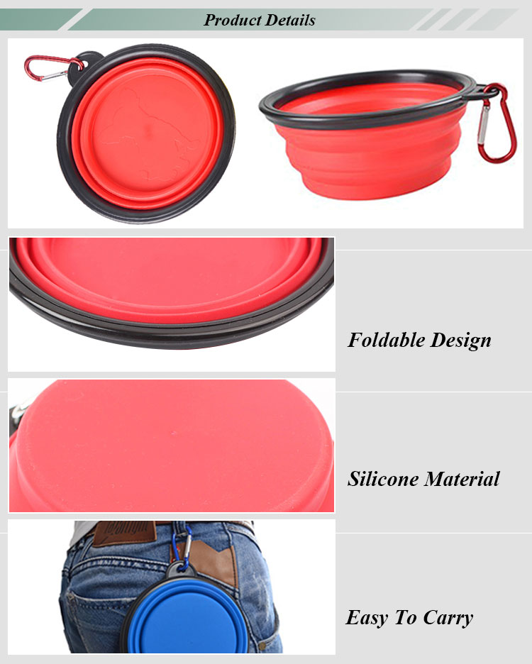 ROADREIGN - Wholesale 2021 Popular Pet Travel Feeder Dog Silicone Bowl All Products 9