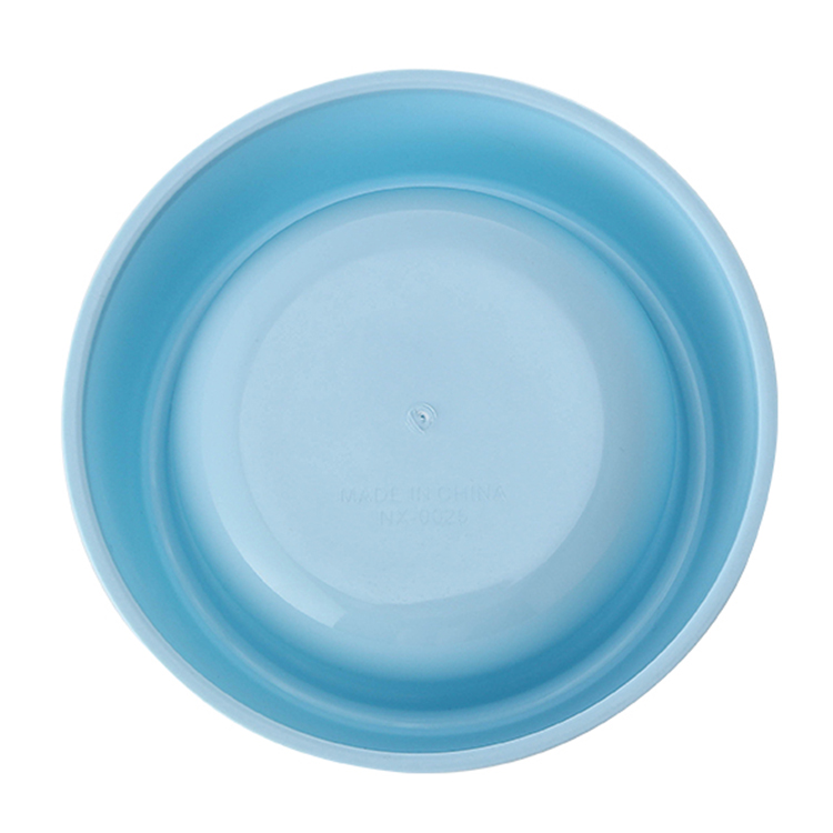 plastic dog feeder dispenser round bowl for pet food and water eating 10