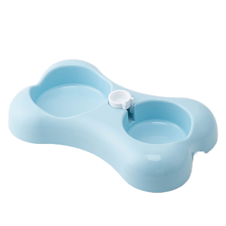 Double Dog Bottle Bowl Automatic Pet Water Feeder Plastic Bowl 7