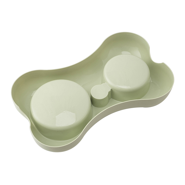 Double Dog Bottle Bowl Automatic Pet Water Feeder Plastic Bowl 5
