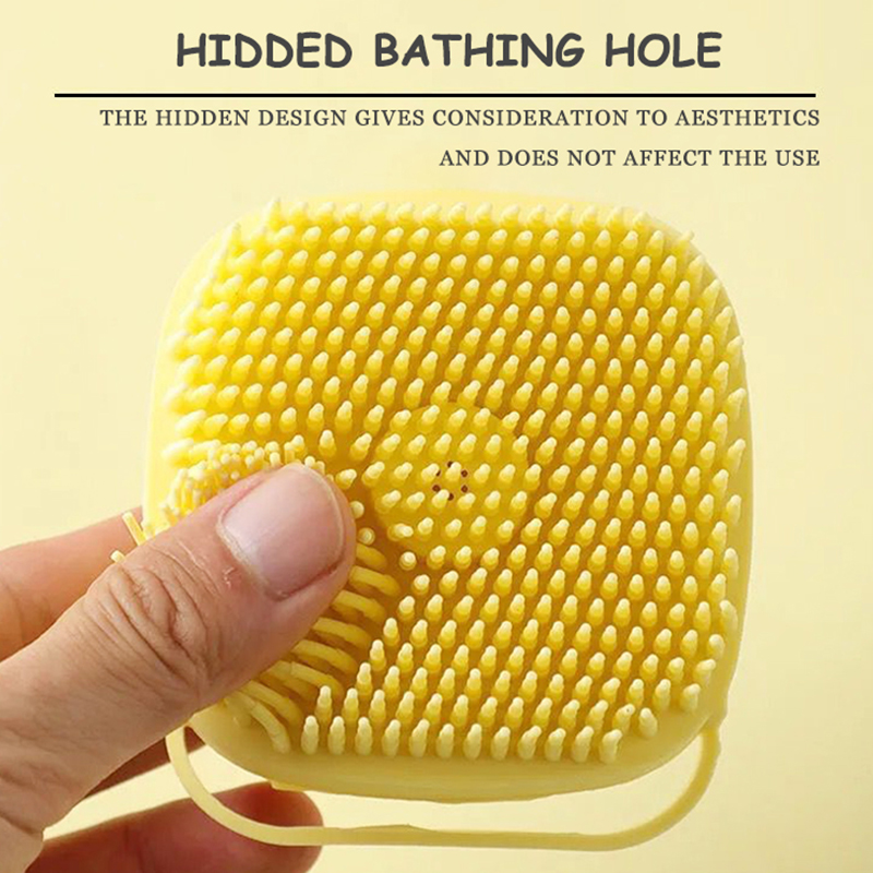 Dog Bath Brush Pet Massage Brush Shampoo Dispenser Soft Silicone Cat Grooming Cleaning Brush 11