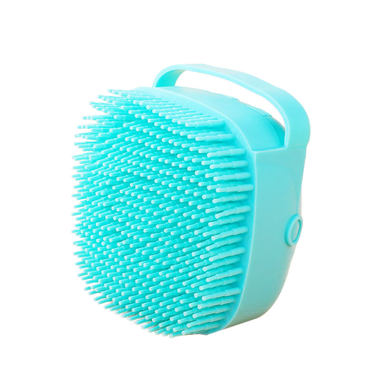 Cepillo de baño Roadreign para perros y gatos, dispensador de champú de silicona suave, cepillo de masaje para el aseo. 9