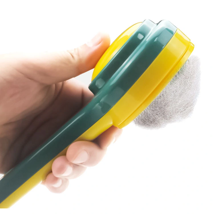 Quality pet hair removal comb plastic self-cleaning cats grooming combs Manufacturer | Roadreign 1