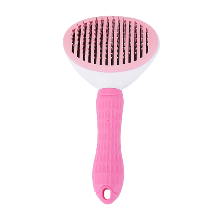 Pet Cat Hair Remover Comb Automatic Plastic Dog Massage Comb Brush