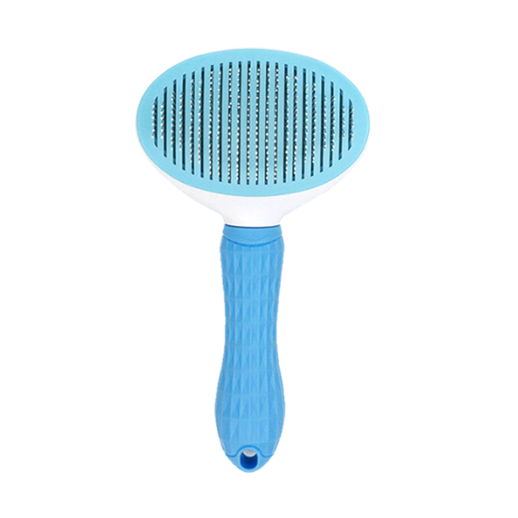 ROADREIGN - Peine quitapelos automático de plástico para gatos y perros. Cepillo masajeador para el cuidado de mascotas. 7