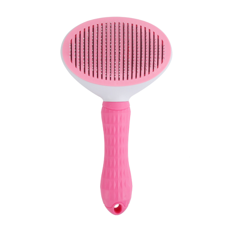Peigne autonettoyant pour poils de chat et de chien, brosse de massage en plastique pour la mue. 2