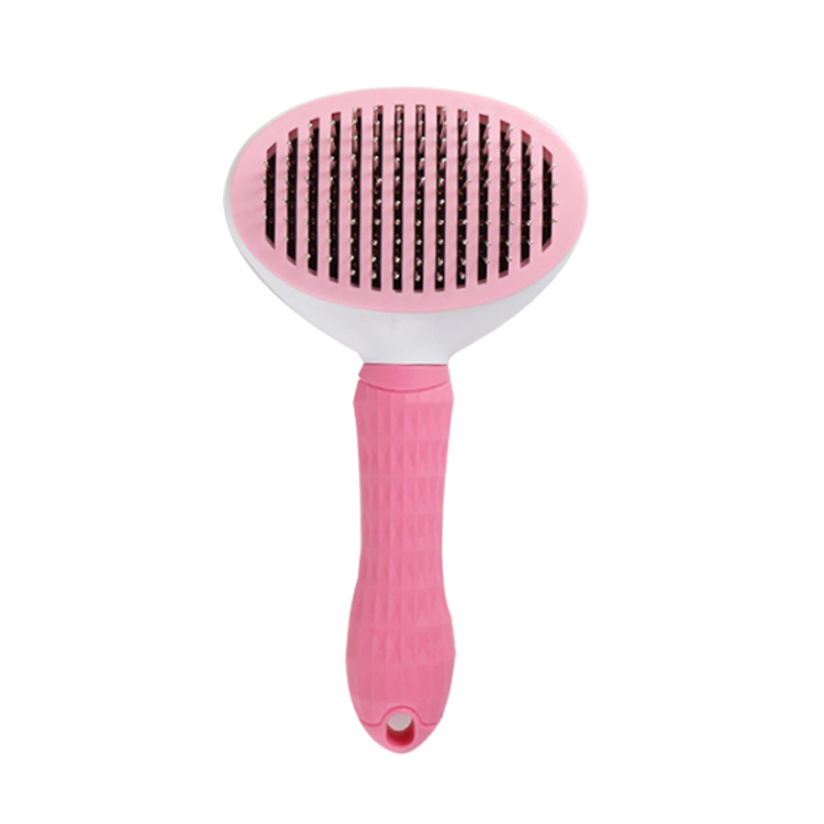 Cat Hair Remover Comb Automatic Plastic Pet Dog Massage Brush