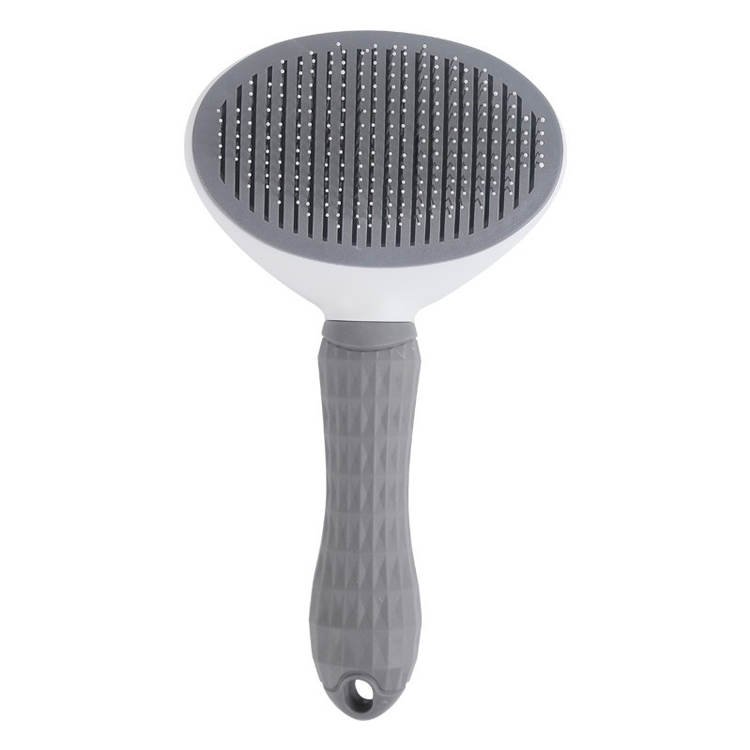 Peigne autonettoyant pour poils de chat et de chien, brosse de massage en plastique pour la mue. 5