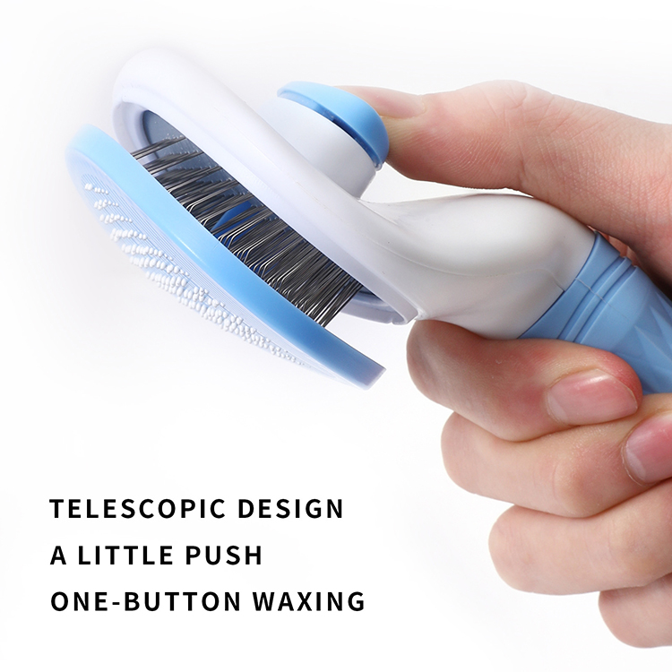 Pet Cat Hair Remover Comb Automatic Plastic Dog Shedding Massage Brush 13