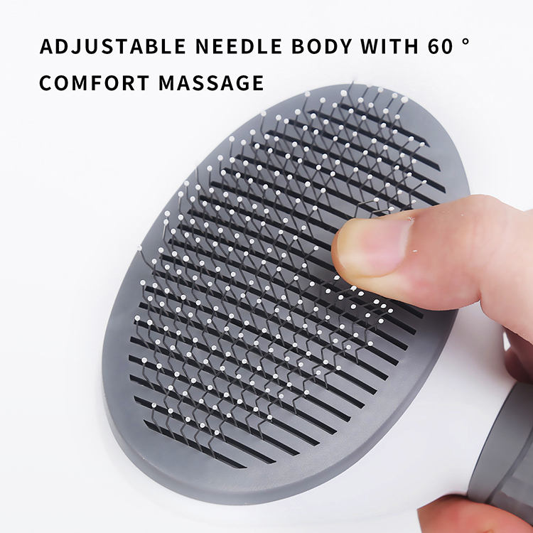 Pet Cat Hair Remover Comb Automatic Plastic Dog Shedding Massage Brush 14
