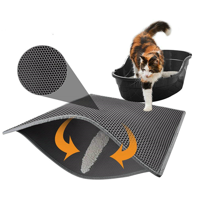 ROADREIGN - Custom Indoor Cat Toilet Pad Rectangle Odorless EVA Cat Sand Mat All Products 3