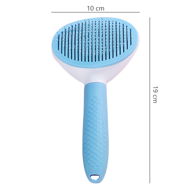 Customized dog hair comb plastic pet self-cleaning brush for cat fur hair remover manufacturers | Roadreign LL-6327 11