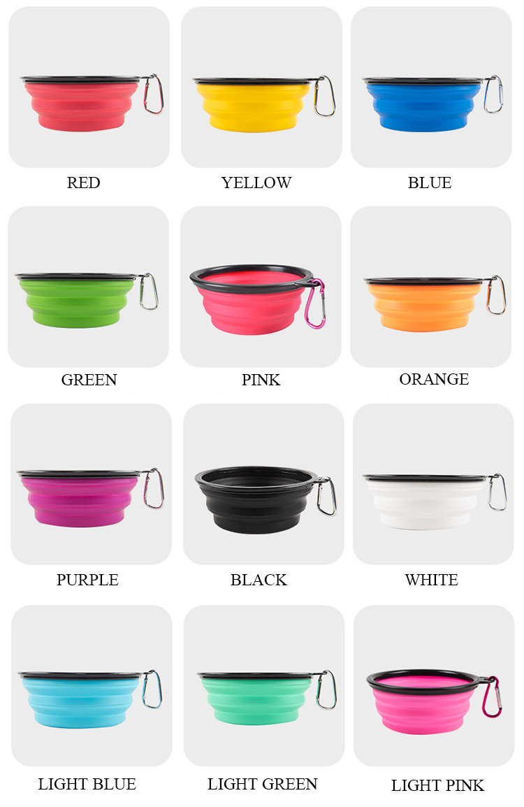 Quality Pet Travel Bowls Collapsible Silicone Dog Food Dispensers Manufacturer | Roadreign 14