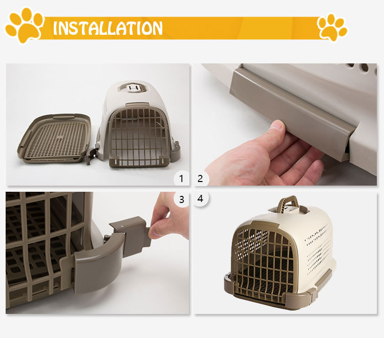 ROADREIGN - High Quality Eco-Friendly Plastic Travel Cat Carrier Pet Carriers 14