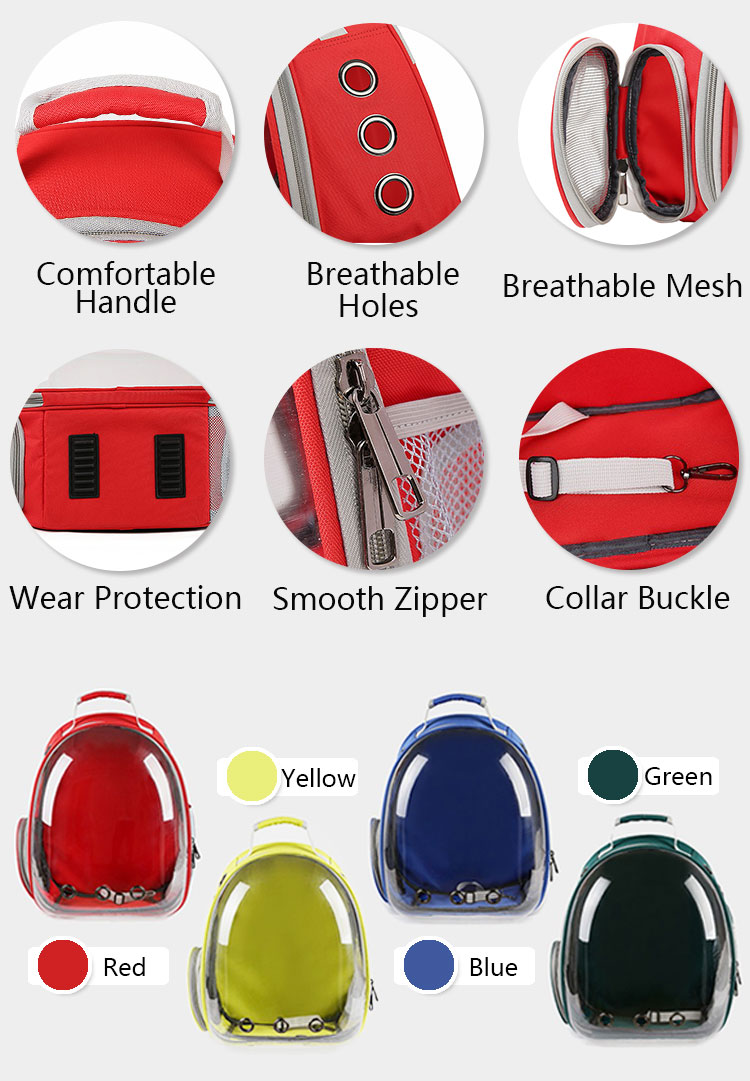 High Quality Transparent Backpack Cat Bag Pet Carrier