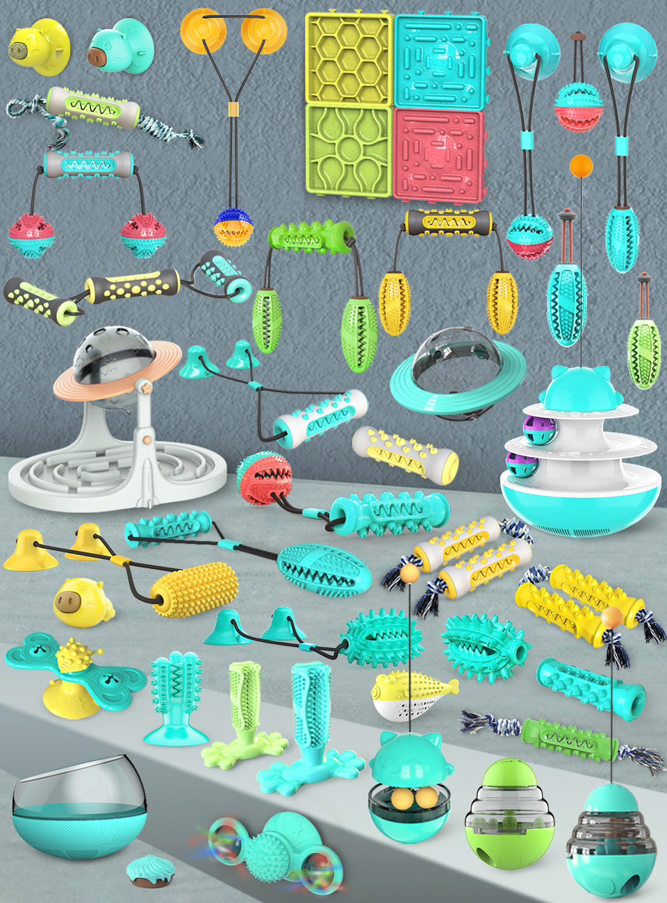 ROADREIGN - Custom Plastic Pet Slow Feeder Dog Food Dispensing Toy All Products 17