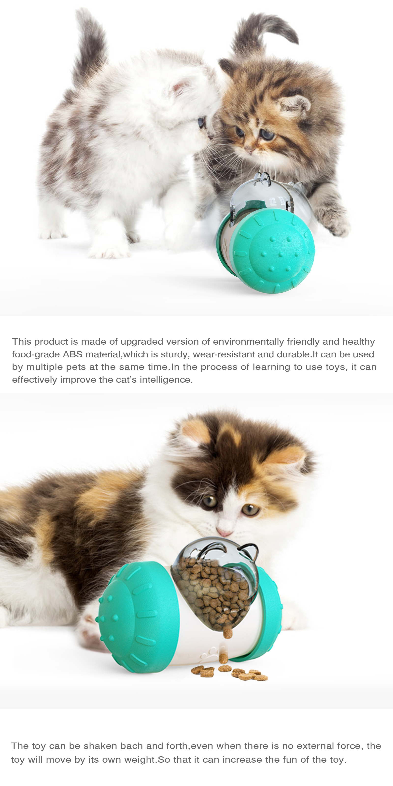 ROADREIGN - Custom Plastic Pet Slow Feeder Dog Food Dispensing Toy All Products 13