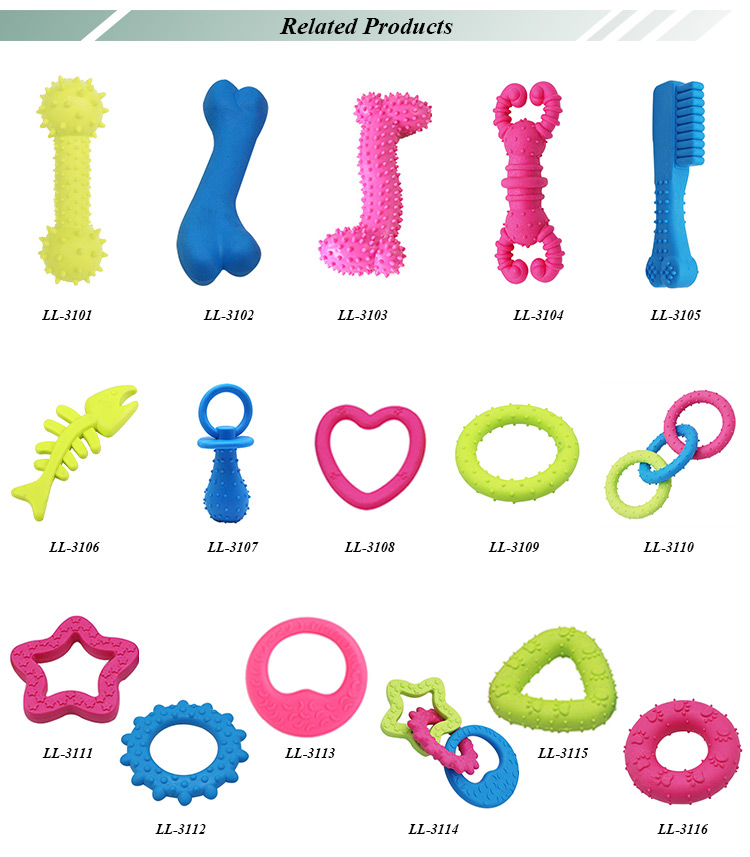 ROADREIGN - Wholesale Barbell Pet Chew Toy , TPR Rubber Dog Toy Pet Toys 10