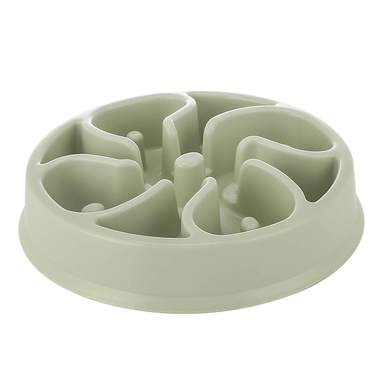 ROADREIGN - Wholesale Eco-Friendly Plastic Pet Bowl , PP Slow Feeder Dog Bowl Pet Bowls 5