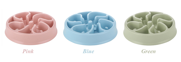 ROADREIGN - New Colors Designed Fashion Plastic Dog Food Bowl Slow Feed All Products 11