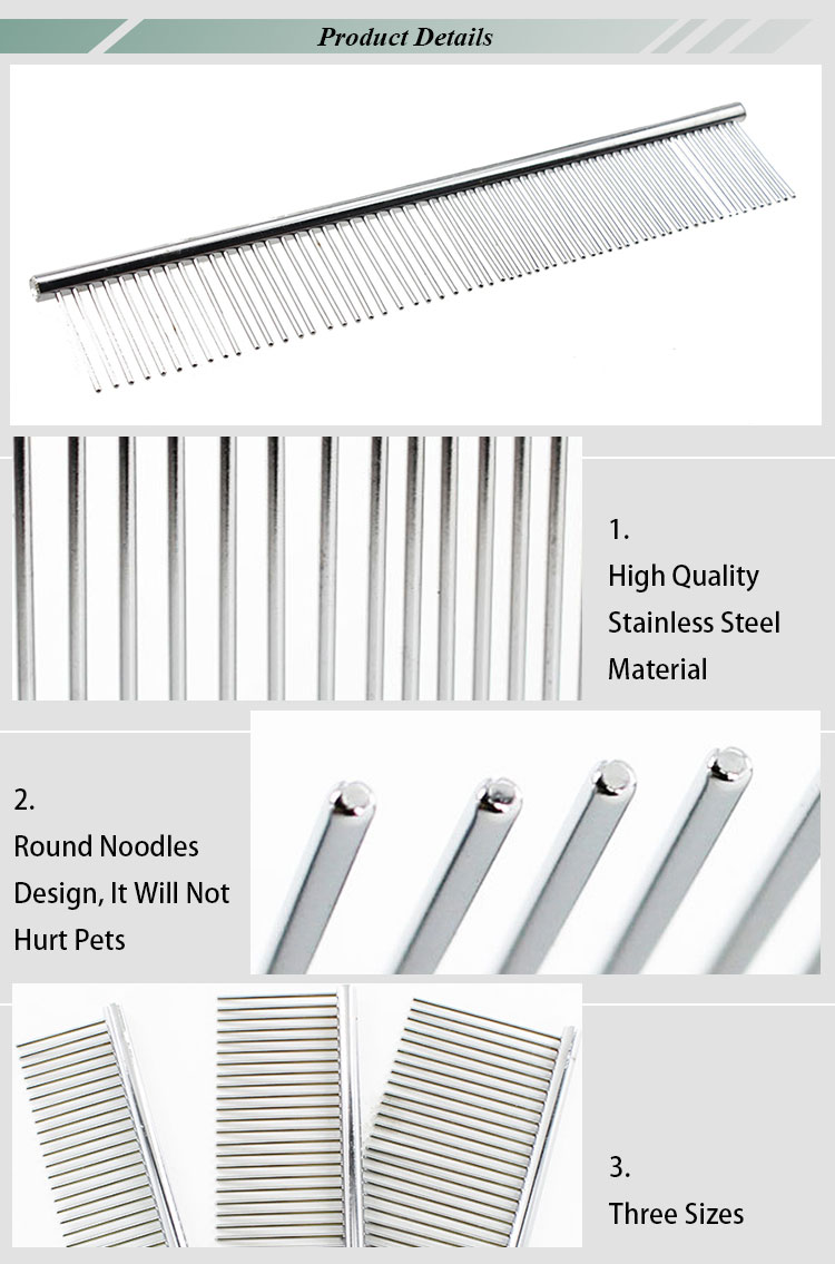 ROADREIGN - Hot Selling Dematting Metal Dog Grooming Comb Promotional Products 8