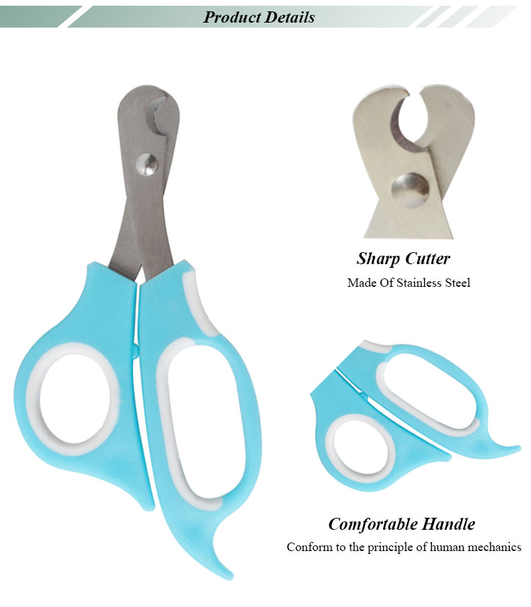 Stainless Steel Dog Nail Cutter Set , Dog Nail Clippers Profession , Dog Nail Scissors For Dog Grooming