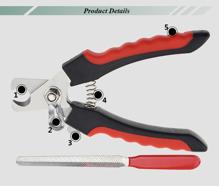 Pet Nail Grooming Tool PP Metal Professional Pet Clipper