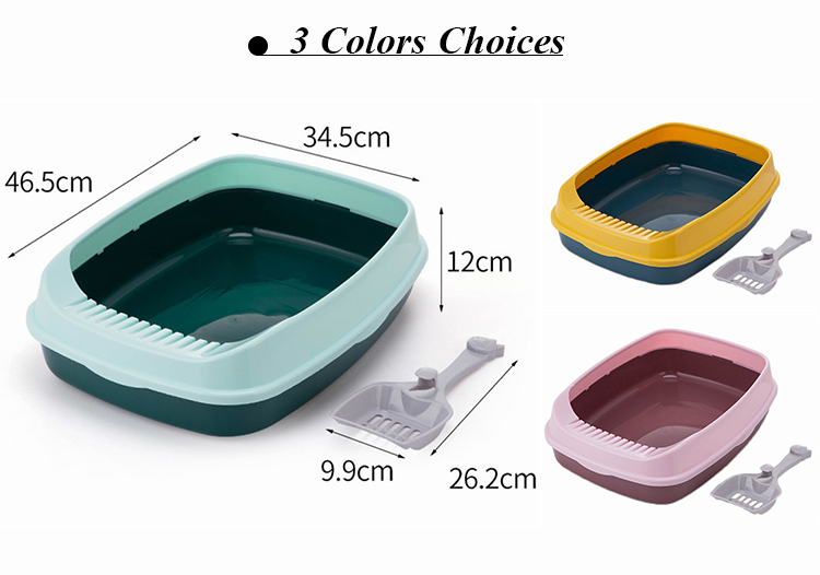 ROADREIGN - Hot Selling Pet Cleaning Products Plastic Liter Box For Cat All Products 12