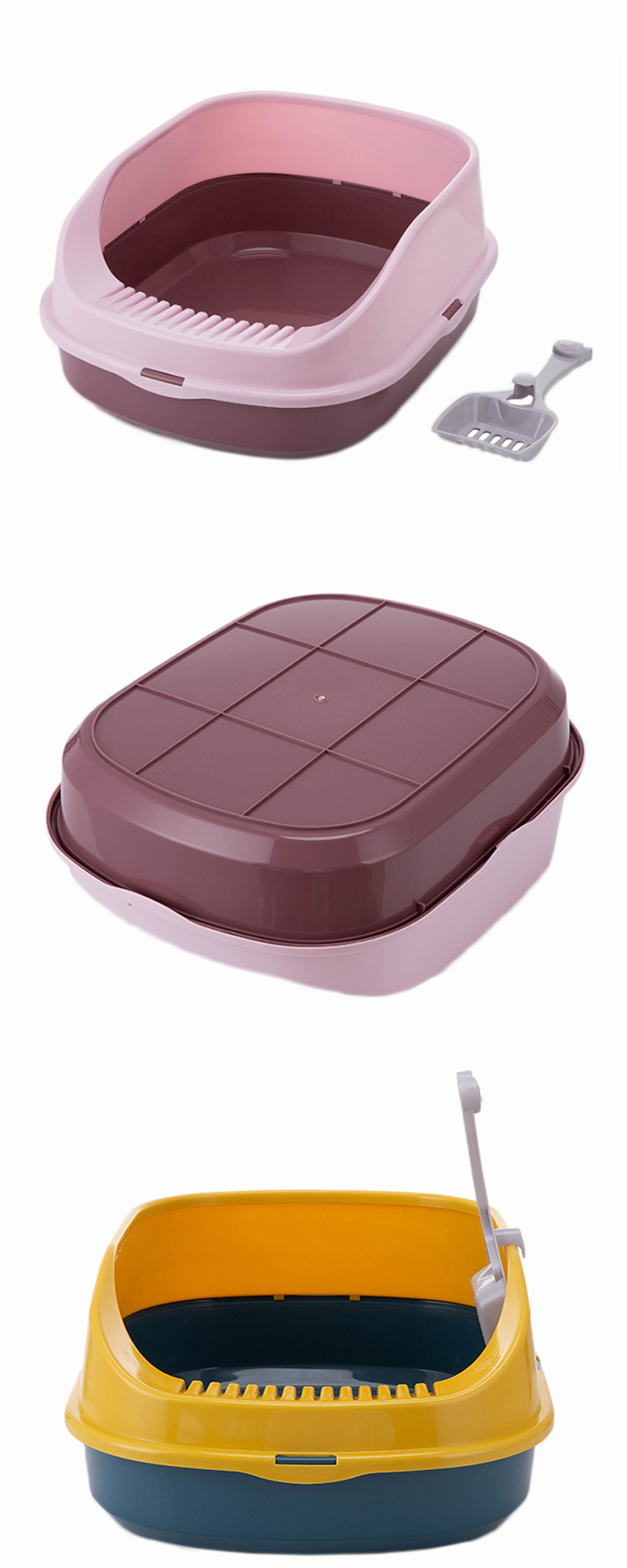 ROADREIGN - Factory Price Wholesale Durable Plastic Cat Litter Box Large All Products 13