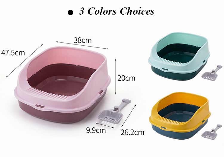 ROADREIGN - Factory Price Wholesale Durable Plastic Cat Litter Box Large All Products 12