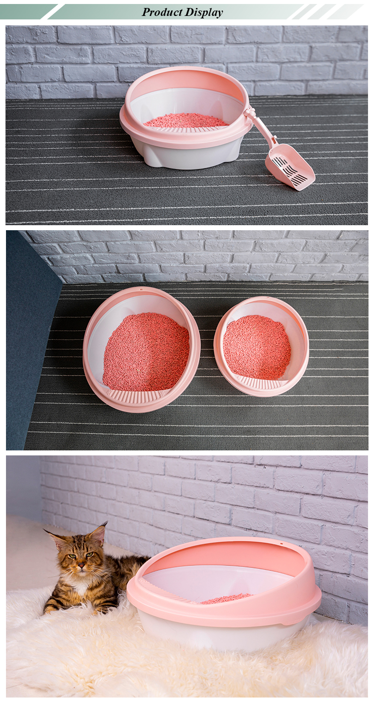 ROADREIGN - New Design Cat Toilet Plastic Cat Sand Box , Cat Toilet , Cat Litter Box Pet Toilets 10