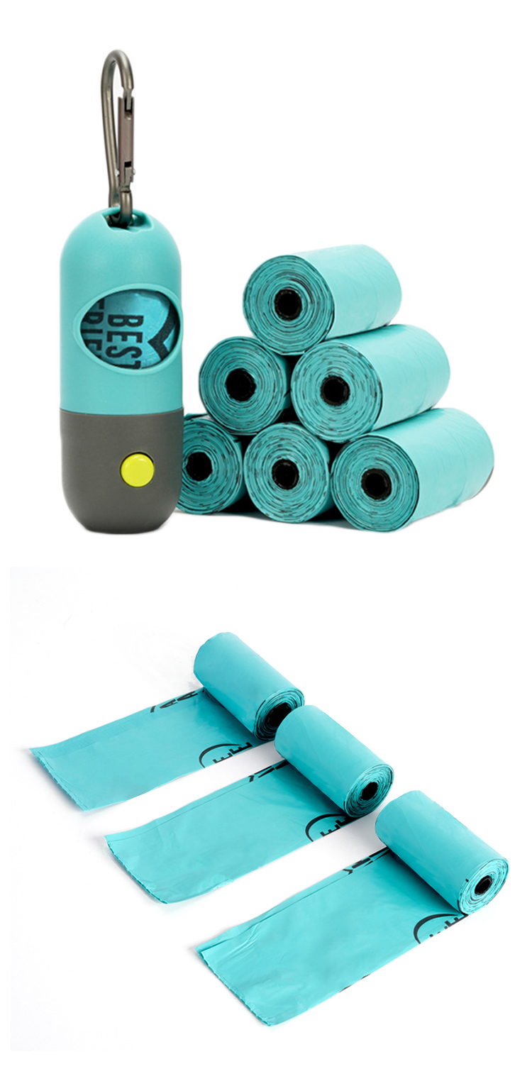 New Designed Plastic LED Dog Poop Bag Dispenser With Biodegradable Poop Bags