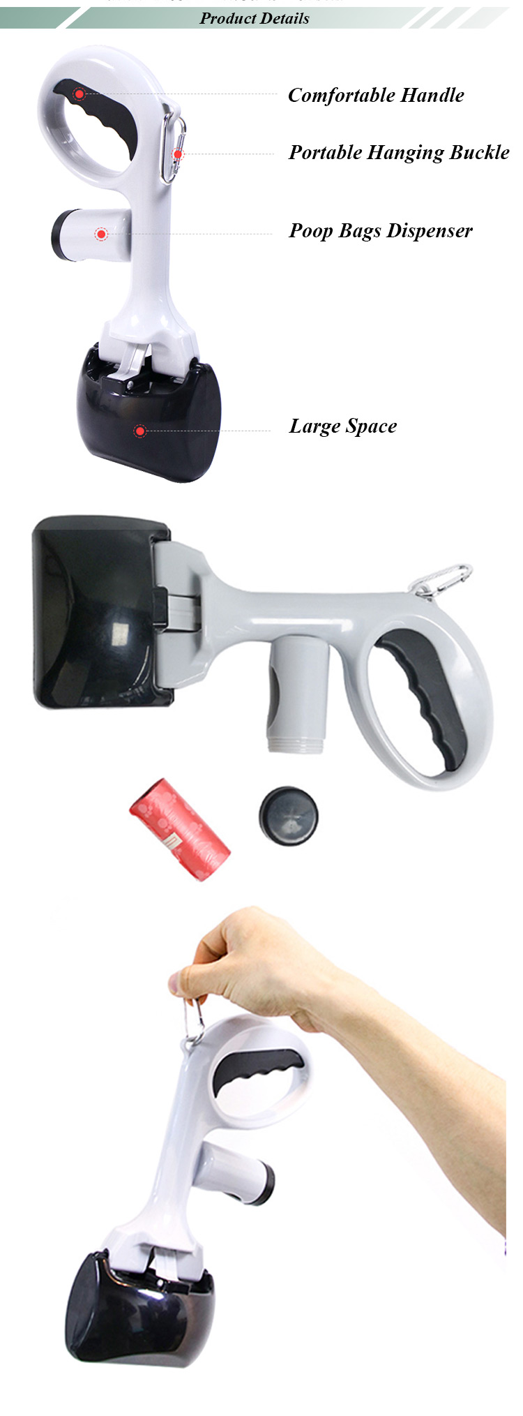 ROADREIGN - China Manufacturer Cheap Pet Poop Cleaning Dog Pooper Scoop All Products 8