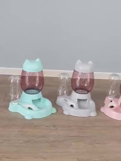 ROADREIGN - Dog/Cat Plastic Automatic Pet Water Feeder And Food Feeder Bowl Pet Bowls 2