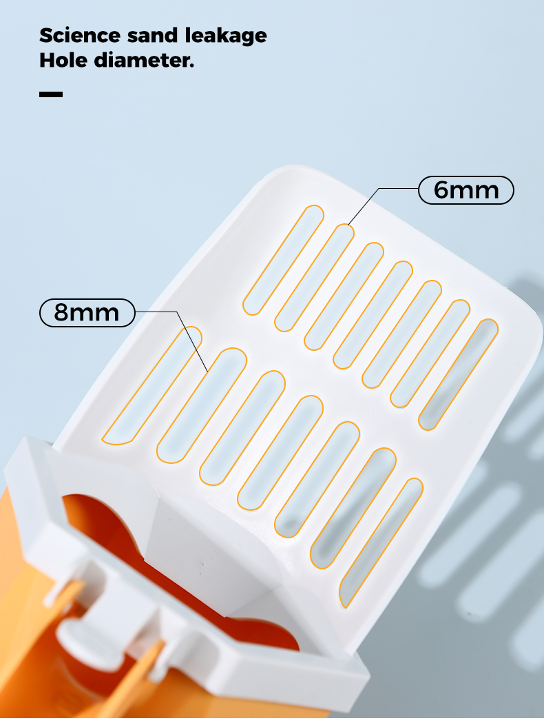 Plastic Cat Litter Scoop Fast Cat Poop Cleaning Hollow Cat Sand Shovel With Poop Bag 11