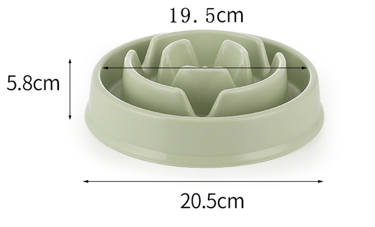 ROADREIGN - Wholesale Cheap Food Grade PP Slow Feed Dog Bowl Pet Bowls 12