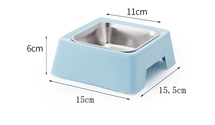 ROADREIGN - Personalized Reliable High Quality Quadrate Stainless Steel Dog Pet Bowl All Products 12
