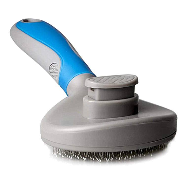 Pet Pin Brush Self Cleaning Dog Grooming Comb , Cat Hair Remover Brush