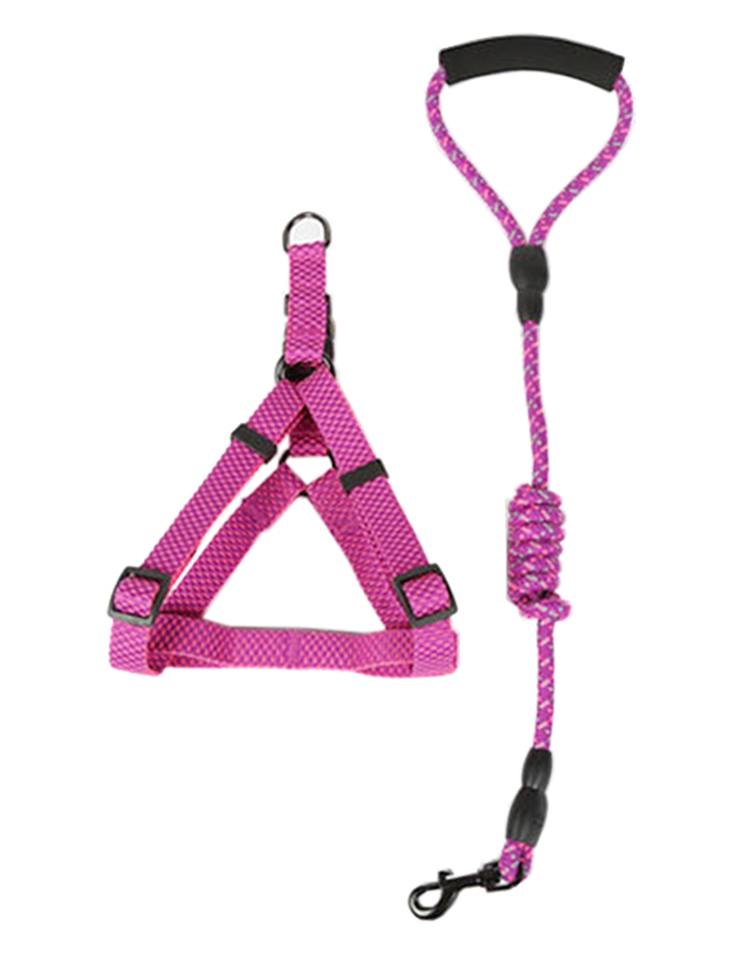 ROADREIGN - Wholesale 120cm Nylon Pet Dog Leash With Adjustable Dog Chest Back Pet Collars&Leashes 9