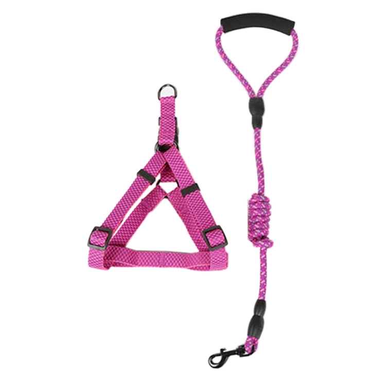 ROADREIGN - Wholesale 120cm Nylon Pet Dog Leash With Adjustable Dog Chest Back Pet Collars&amp;Leashes 1