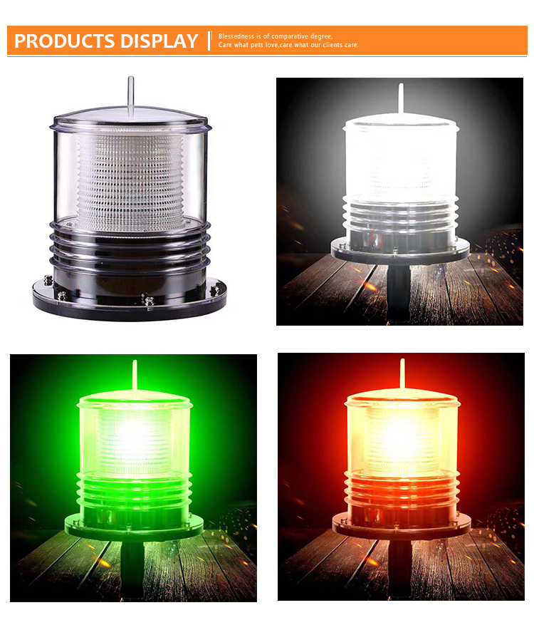 ROADREIGN - Plastic Solar Marine Navigation Light, Led Warming Light All Products 6