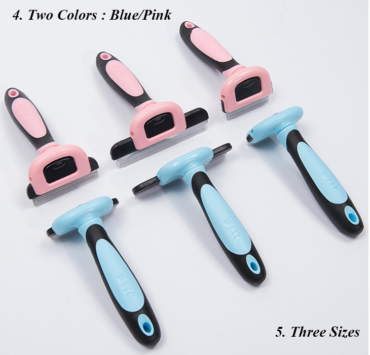 ROADREIGN - Amazon Hot Selling Hair Removal Pet Grooming Brush , Stainless Steel Pet Deshedding Brush All Products 10