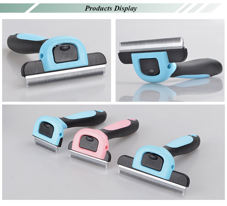 ROADREIGN - Amazon Hot Selling Hair Removal Pet Grooming Brush , Stainless Steel Pet Deshedding Brush All Products 12