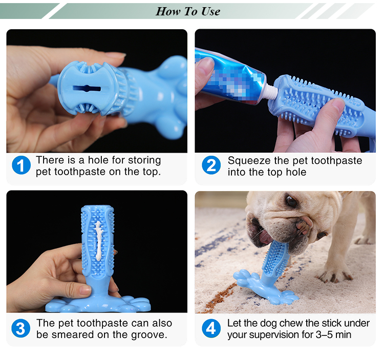 ROADREIGN - Amazon Hot Selling Rubber Dog Tooth Brush Cleaner For Dog Tooth Cleaning All Products 12