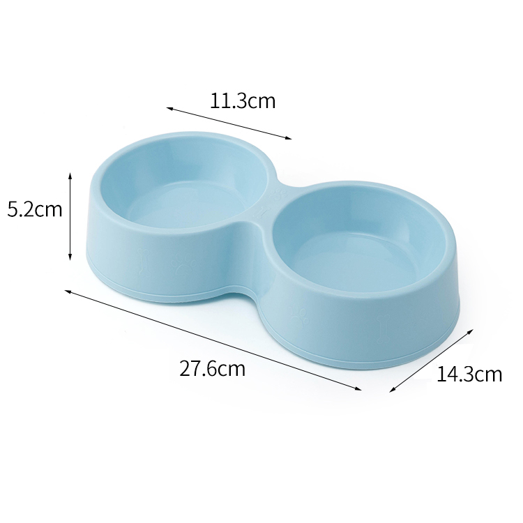 ROADREIGN - Eco-Friendly Plastic Slip Design Double Pet Dog Water And Food Bowl Pet Bowls 6