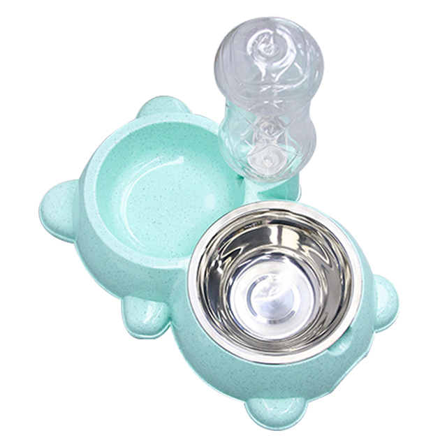 ROADREIGN - Amazon Hot Selling Plastic Double Pet Bowl Pet Bowls 2
