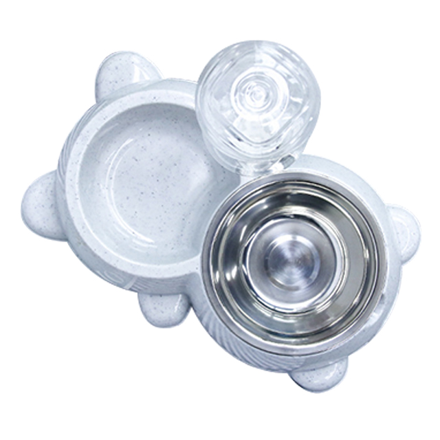 ROADREIGN - Amazon Hot Selling Plastic Double Pet Bowl Pet Bowls 7